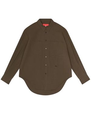 Eckhaus Latta Button-Down Shirt - Brown