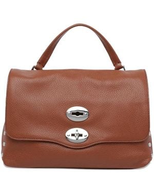 Zanellato Small Postina turn-lock tote bag - Braun