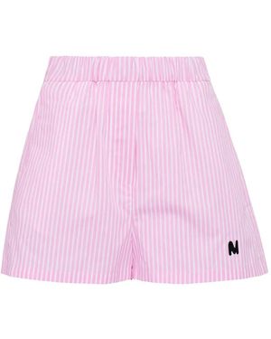 MSGM Striped Shorts - Pink