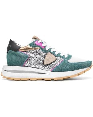 Philippe Model Tropez Haute Low-Top Trainers - Blue