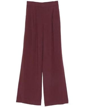 Dixie Pantalon Ample À Design Plissé - Purple