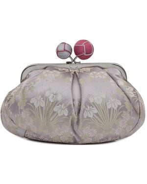 Max Mara Jacquard Silk Pasticcino Bag - Grey