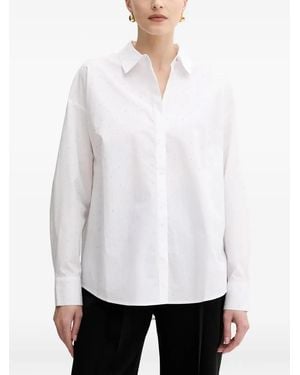 Guess Embellished Cotton Shirt - White