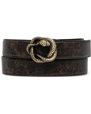 Just Cavalli Leather Belt - Black