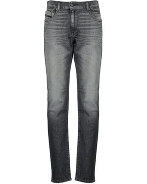 DIESEL D-Strukt Logo-Patch Five-Pocket Jeans - Grey