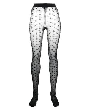 Lanvin Polka Dot Tights - Blue
