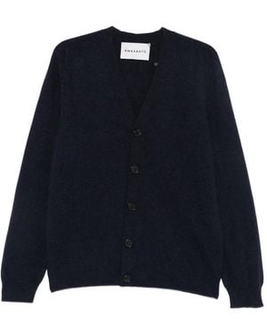 Amaranto Vest Met V-Hals - Blauw