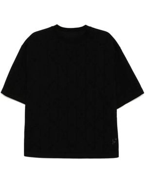 CROQUIS Knitted T-Shirt - Black