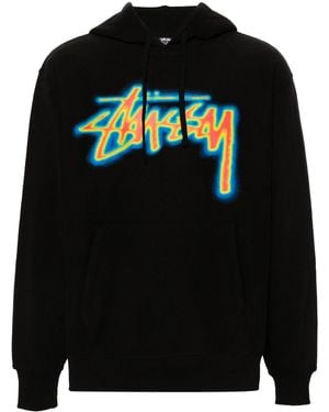 Stussy Thermal Stock Hoodie - Black