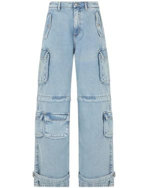 ICON DENIM Rosalia Cargo Wide-Leg Jeans - Blue