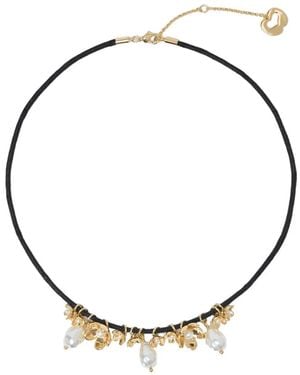 Maje Collier Ras-De-Cou À Fleurs Ornées - Métallisé