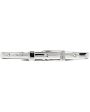 Saint Laurent Pin-Buckle Bracelet - White