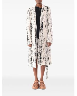 Jason Wu Calligraphy Jacquard Coat - White