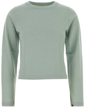 Extreme Cashmere N°451 Lisa Crew-Neck Long-Sleeve T-Shirt - Green