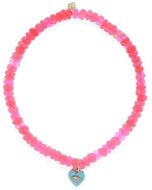 Sydney Evan Heart Bracelet - Pink