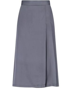 Aspesi Pleated Long Skirt - Grey