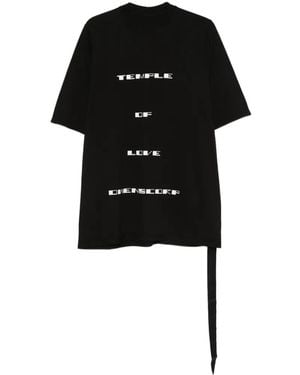 Rick Owens Crew Neck Graphic T-Shirt - Black