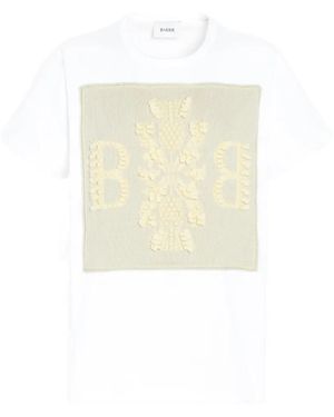 Barrie Logo Cashmere-Patch T-Shirt - White
