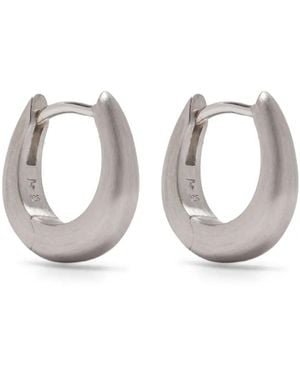 Tom Wood Liz Satin Huggie Earrings - Metallic