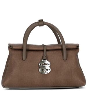 Zanellato Small Dotta Leather Shoulder Bag - Brown