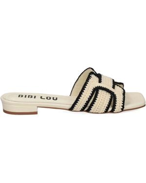 Bibi Lou Leather Flat Sandals - Multicolor