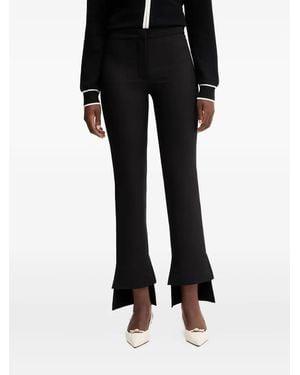 SIMONA CORSELLINI Broek Met Split - Zwart