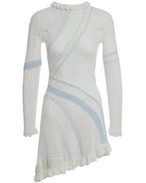 Roberta Einer Ruffled Mini Dress - White