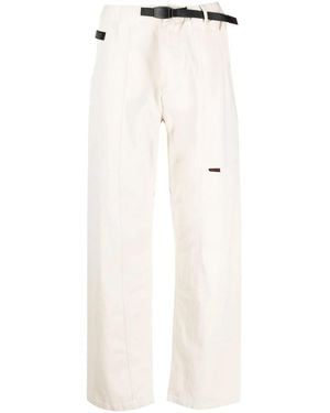 Gramicci Two-Pocket Buckled Straight Trousers - Natural