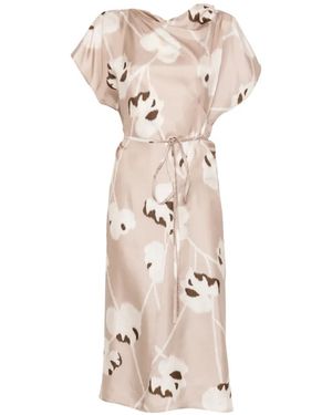 Soeur Felicie Floral Tie Dress - White
