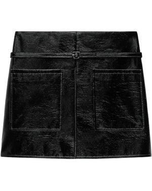 Courreges Flap-Pocket Mini Skirt - Black