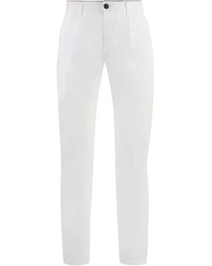 Department 5 Pleated Tapered Trousers - White