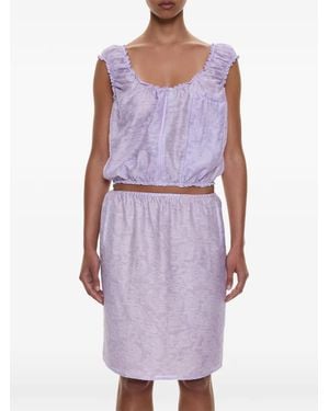 Christopher Esber Light Leak Jacquard Top - Purple