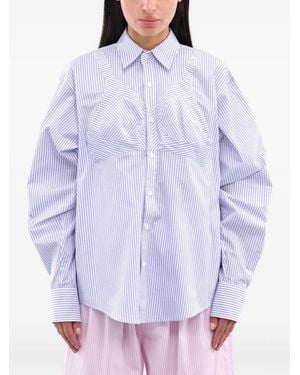 VAQUERA Pinstripe Shirt - Purple