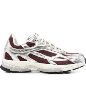 The Mercer Brand Re-Run Sneakers Aus Leder Im Metallic-Look - Weiß