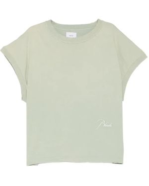 Rhude Classique Cutoff Sleeve Tee - Green