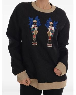Dolce & Gabbana Nutcracker-Patch Jumper - Black