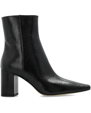 MICHAEL Michael Kors Block-Heel Pointed-Toe Boots - Black