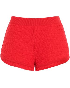 Barrie Cashmere Tweed Shorts - Red