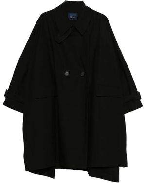 Yohji Yamamoto Button Front Coat - Black