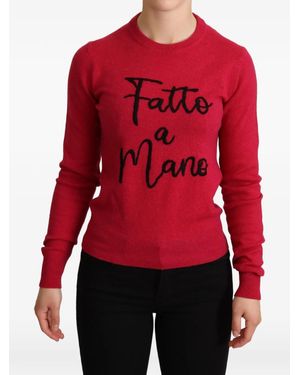Dolce & Gabbana Pull À Broderies - Red
