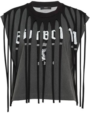 BONBOM T-Shirt À Découpes - Black