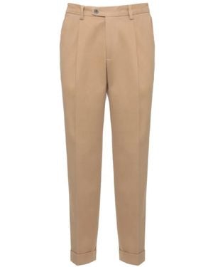 Devore Pantalon Plissé À Ourlet Retroussé - Neutre