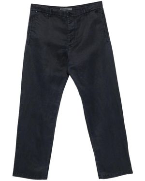 Massimo Osti Studio Pantalon Boutonné À Passants De Ceinture - Blue