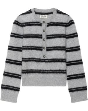 Zadig & Voltaire Mandala Jumper 100% Cashmere - Grey