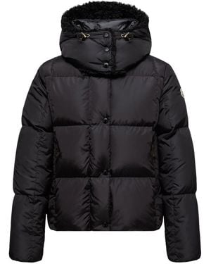 Moncler Quilted Hooded Jacket - Black