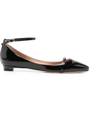 Malone Souliers Ballerines À Bride Cheville - Black