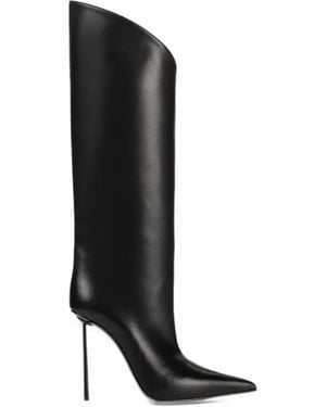 Le Silla Futura Asymmetric-Top Boots - Black
