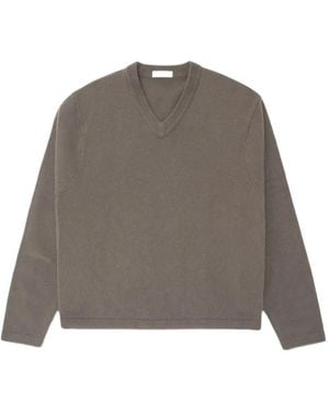 Lady White Co. V-Neck Sweater - Grey