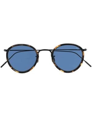 Eyevan 7285 717 Round-Frame Sunglasses - Blue