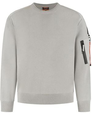 Parajumpers Pocket-Detail Crew-Neck Sweater - Grey